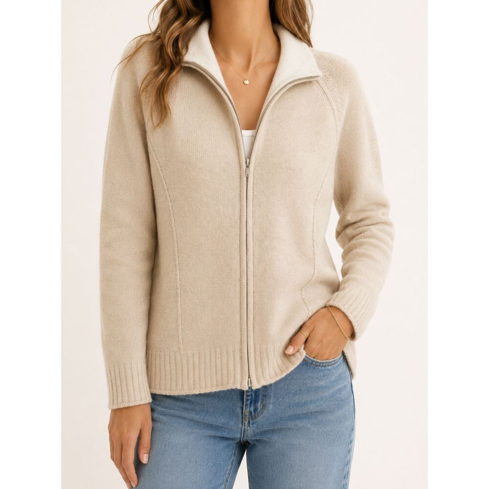 Early 2000s NWT Guide Series Lambswool Zip Sweater Jacket L Heritage Gorpcore